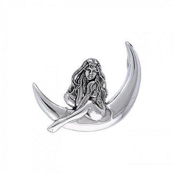 Child of the Moon Fairy Silver Pendant TPD030 - Jewelry